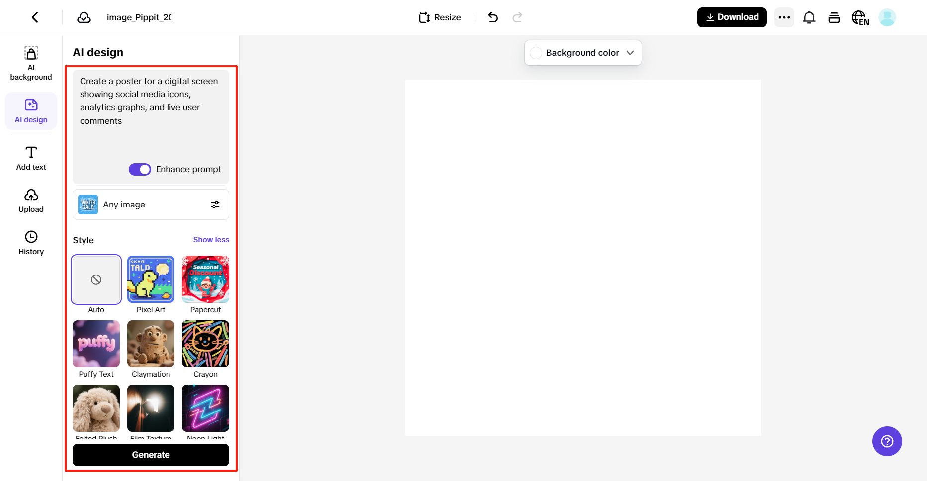 Text-to-image generation