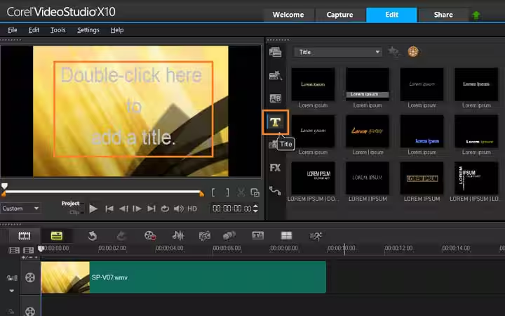 Tambahkan tajuk pada video