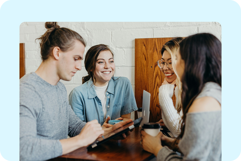 Approachable portraits for business pages