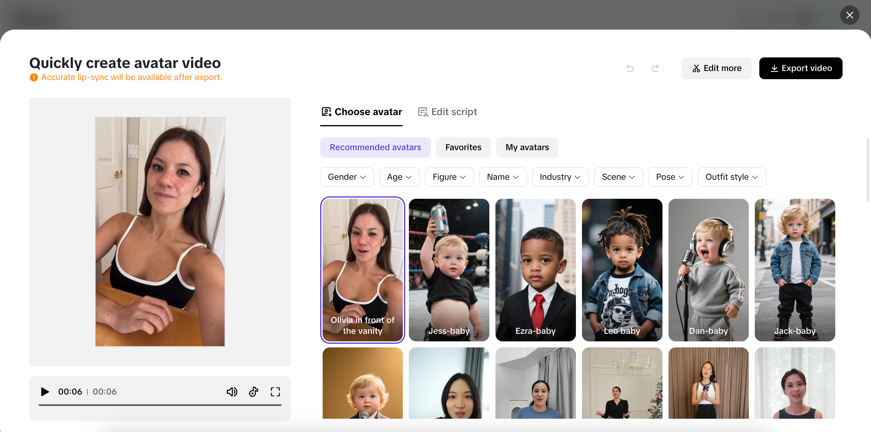 AI voice and avatars
