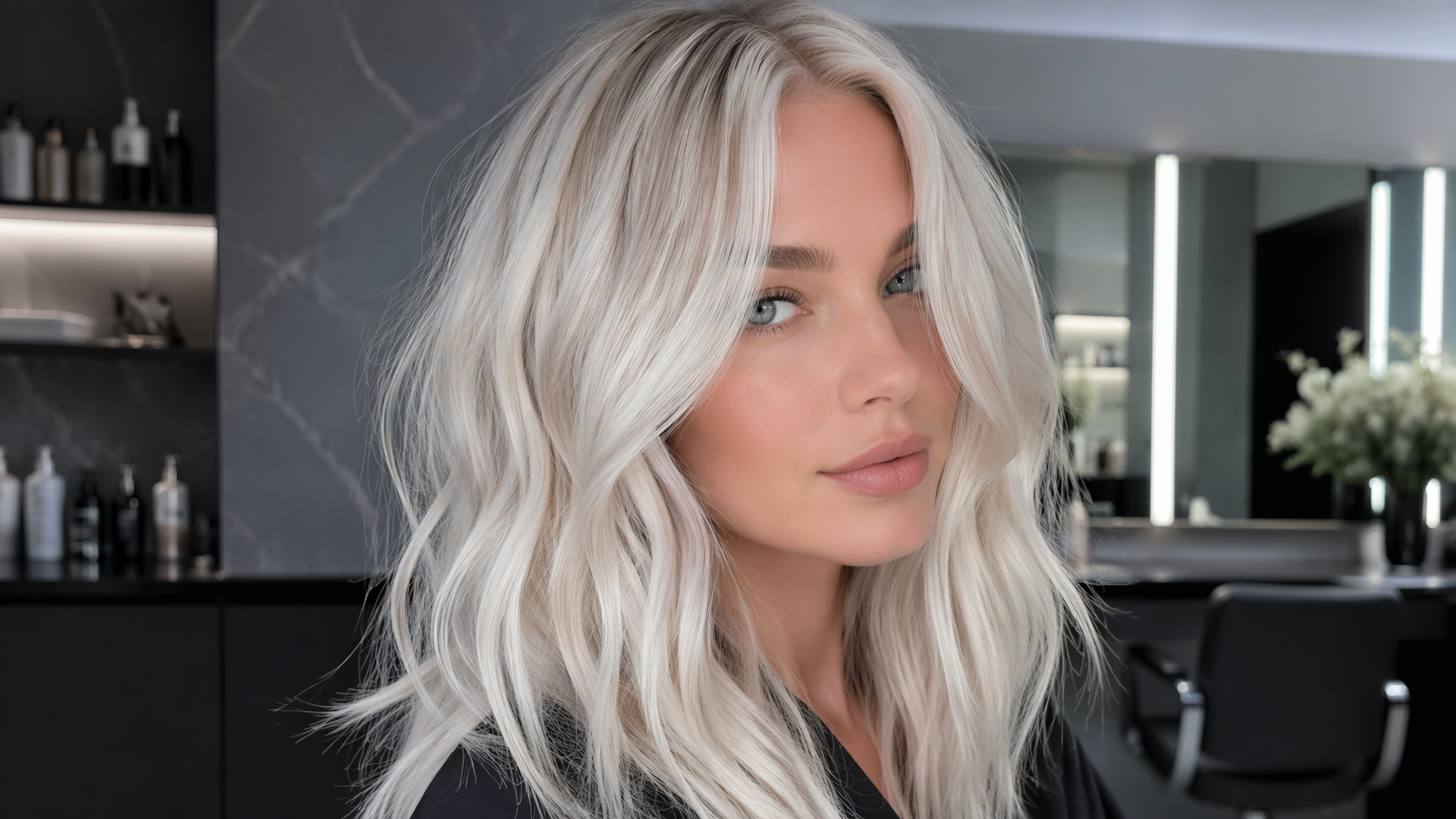 Dreaminaのヘアカラーテスト:アイスブロンドのリカラー