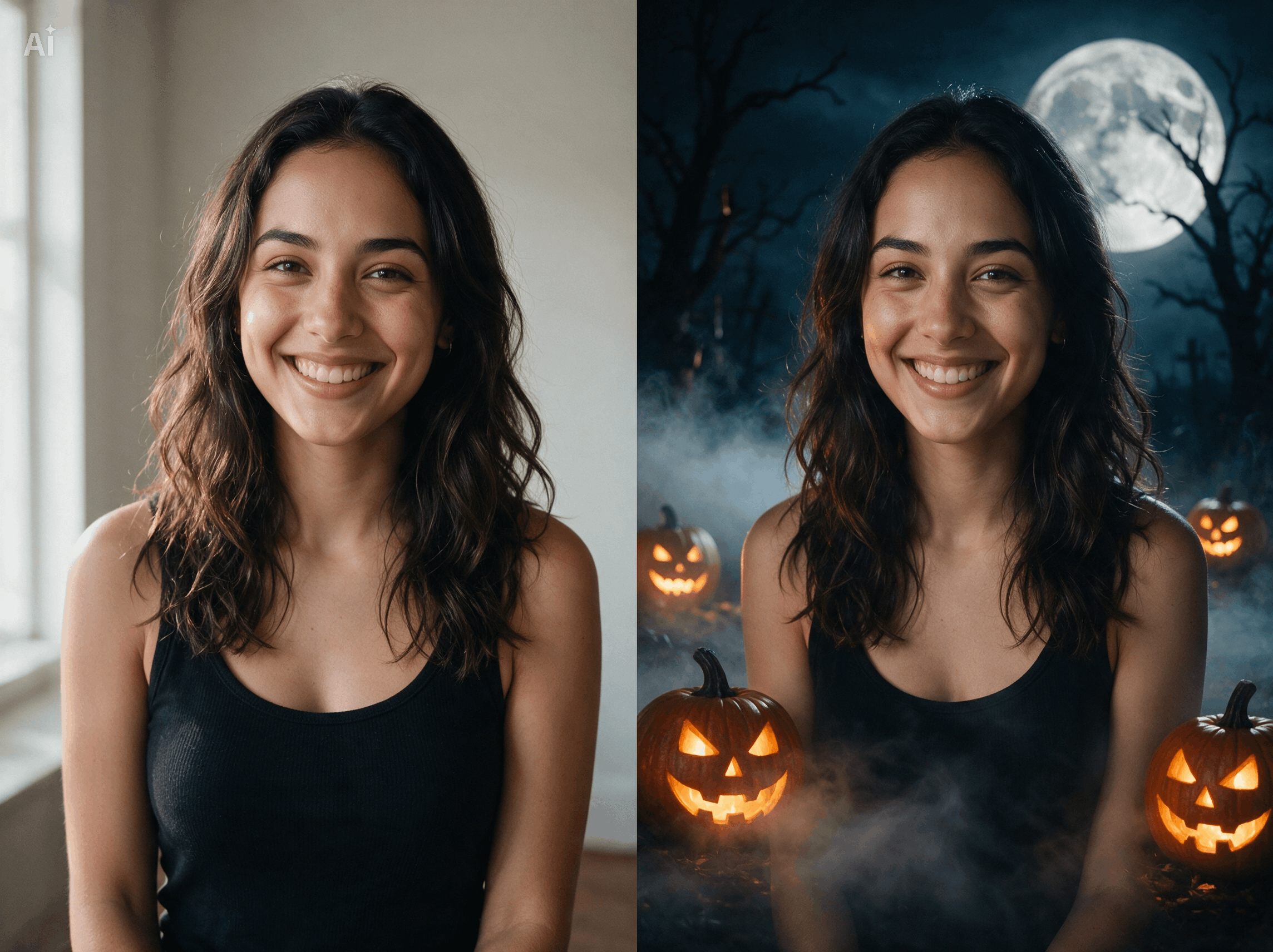 Add Halloween Background To Photo