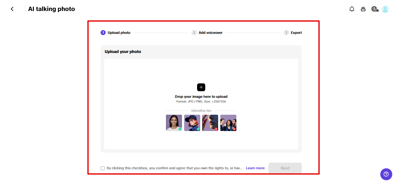 AI talking photo in Pippit