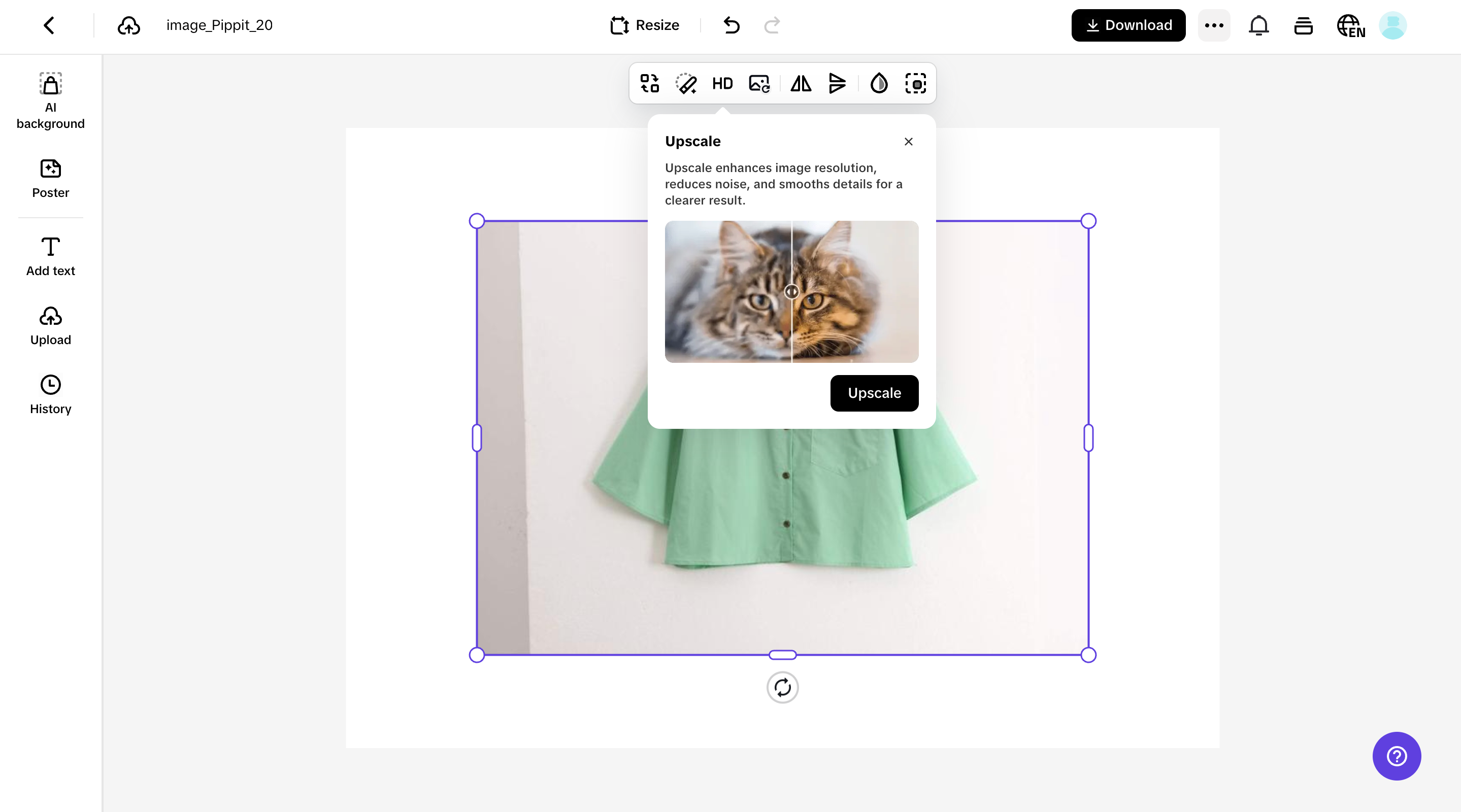 One-click enhancements