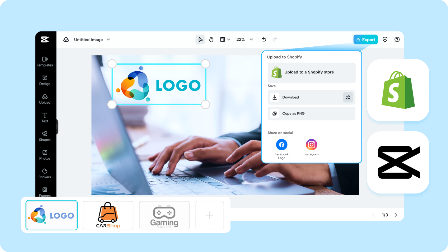 Shopify Create Logo
