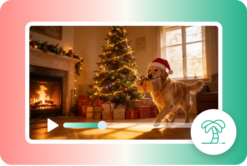 Calm festive video scene