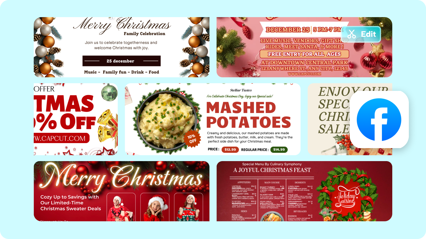 christmas facebook cover photo