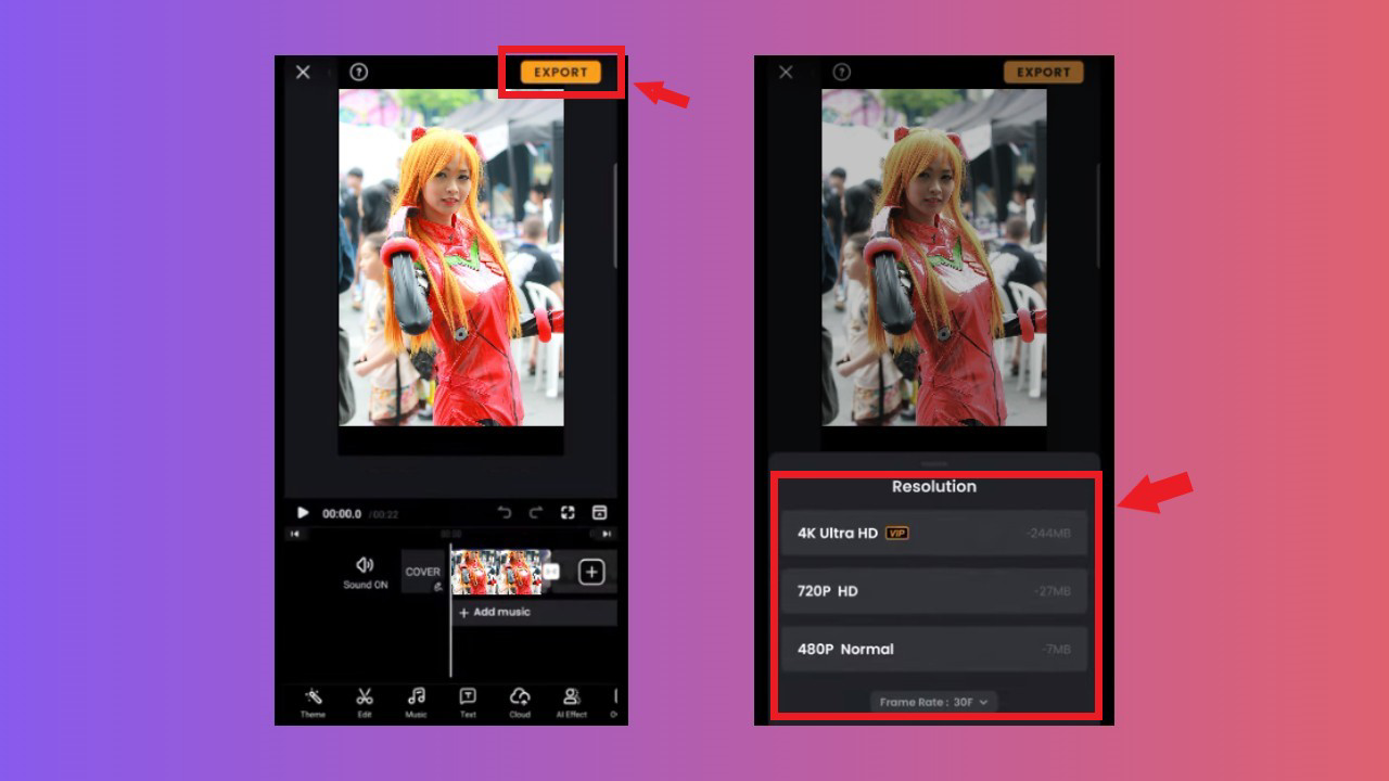 Export your video