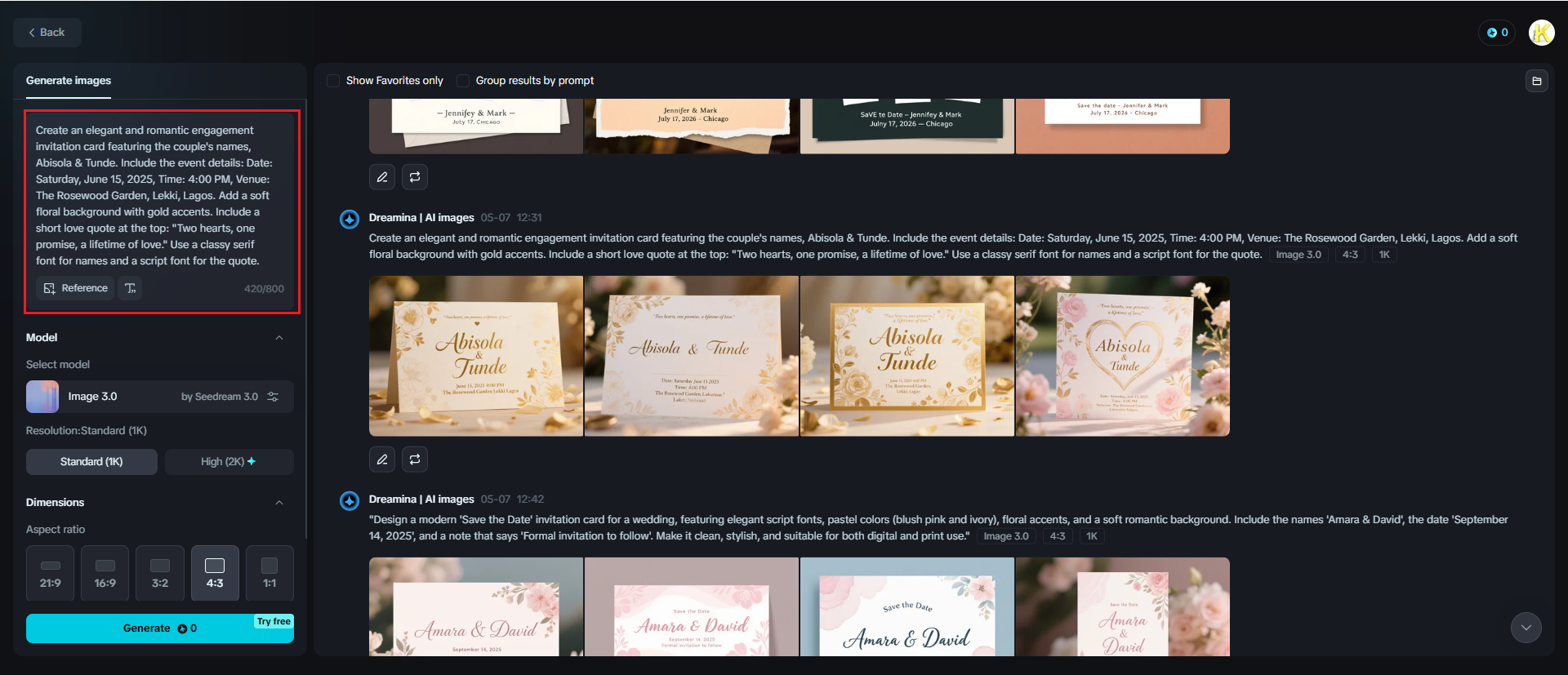 save the date cards online