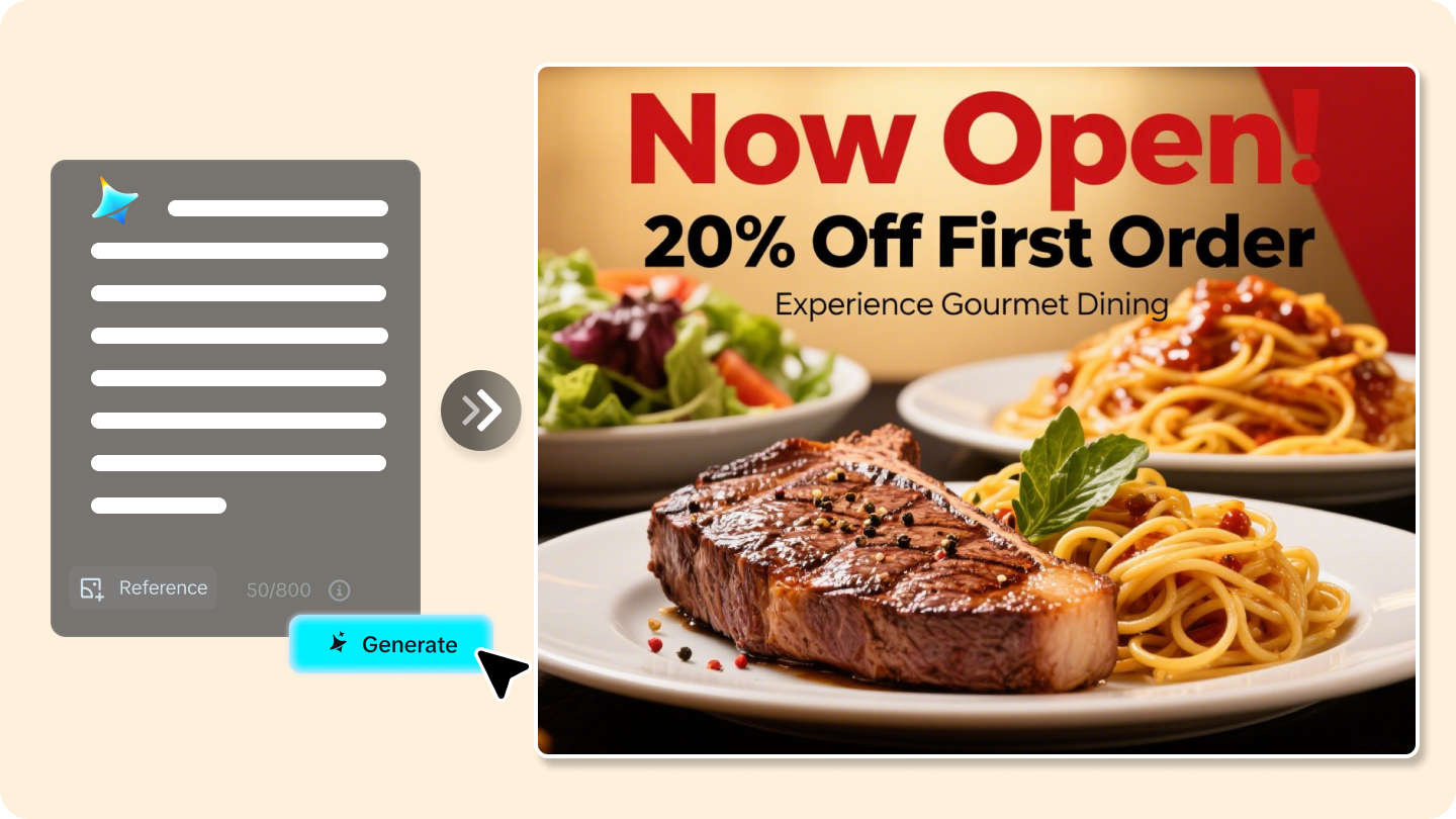 Restaurant flyer
