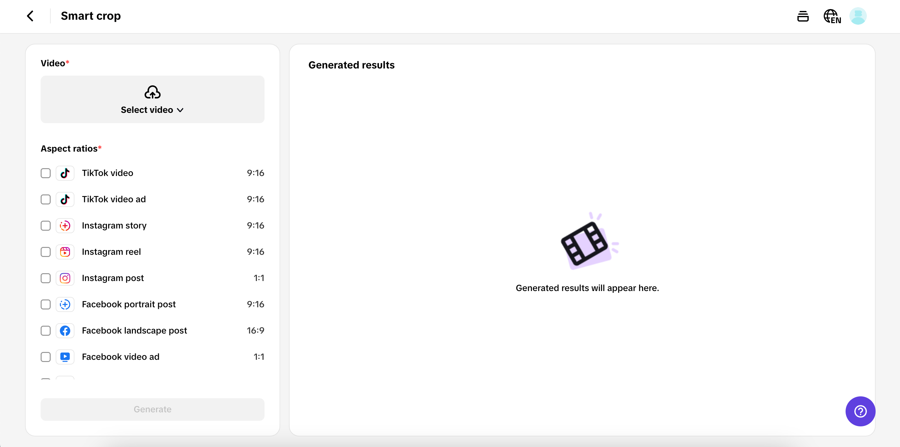 Smart crop to resize the meme