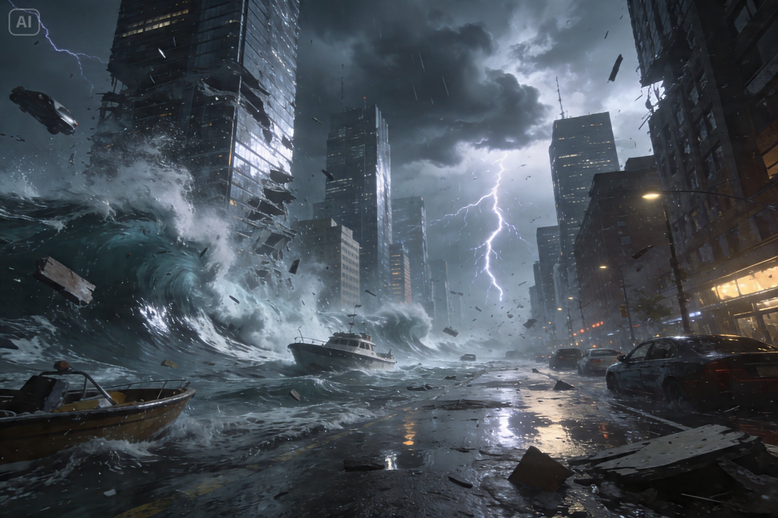 Massiv översvämning