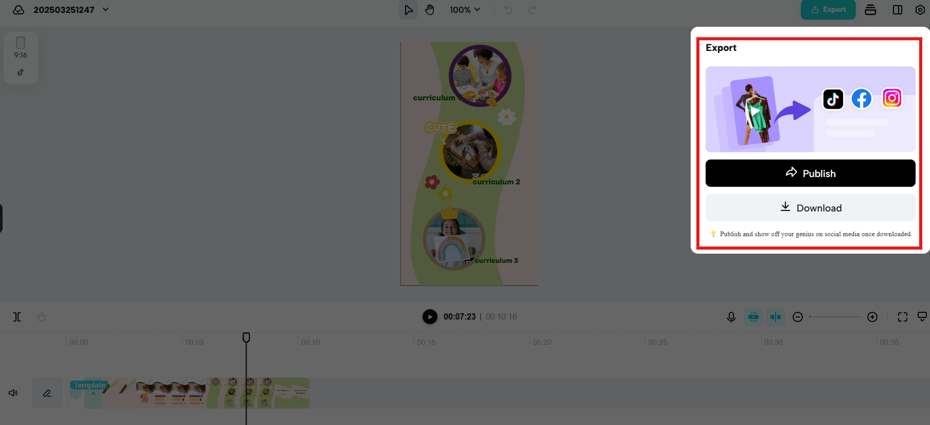 Easy sharing and publishing
