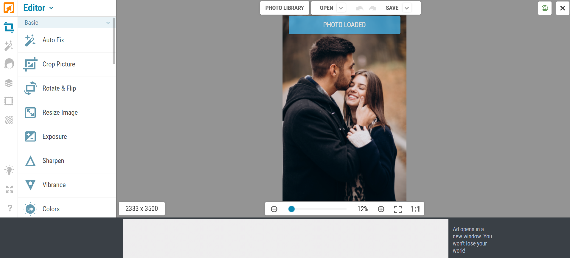 iPiccy free Photoshop alternative online