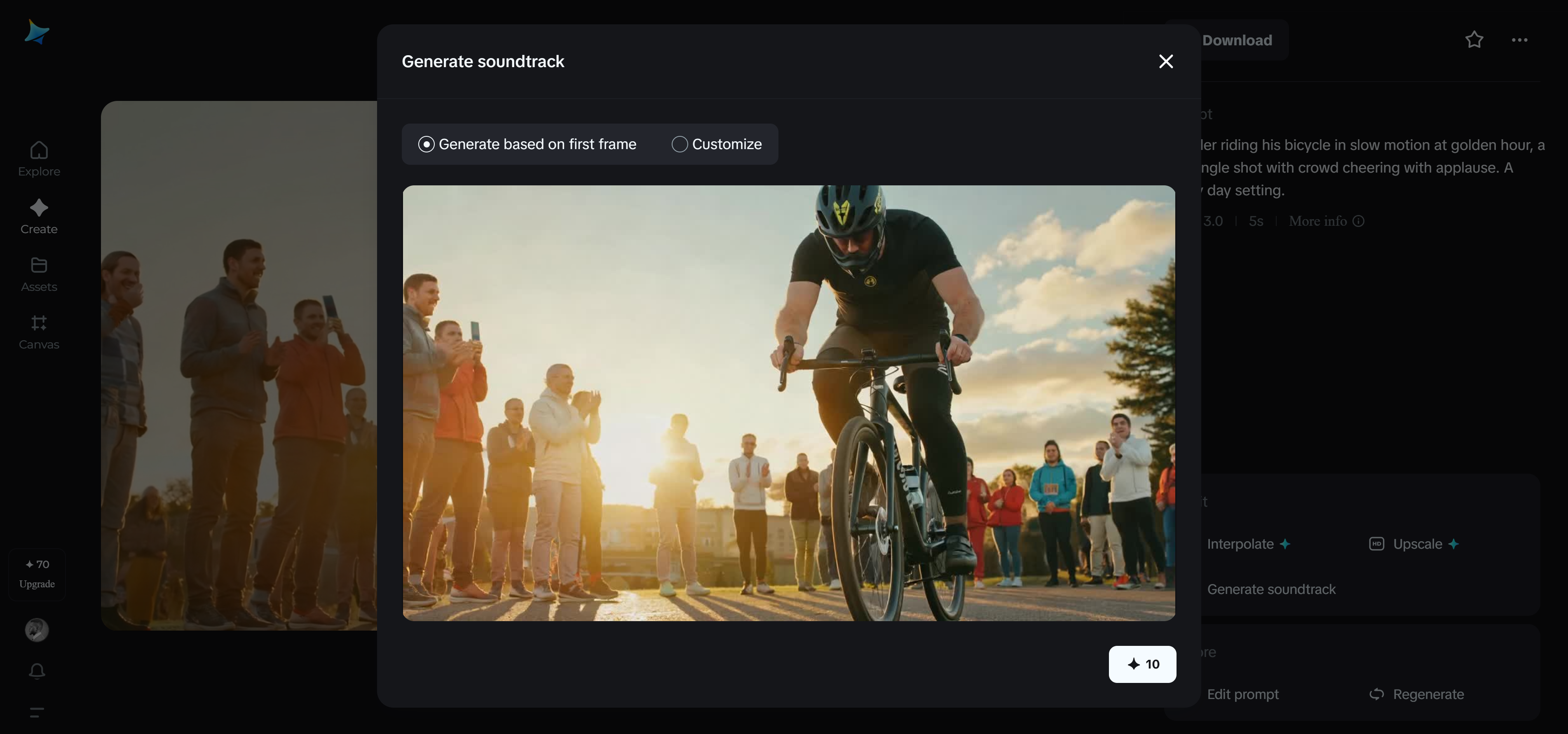AI generated soundtrack