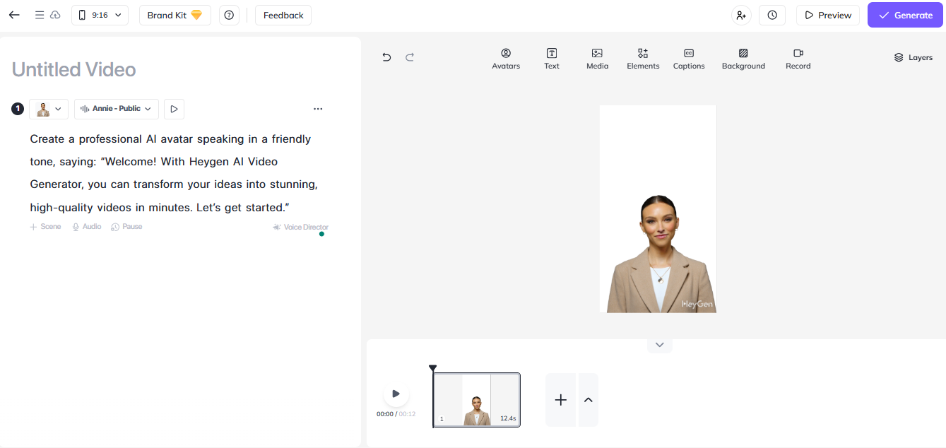 Write or paste your script