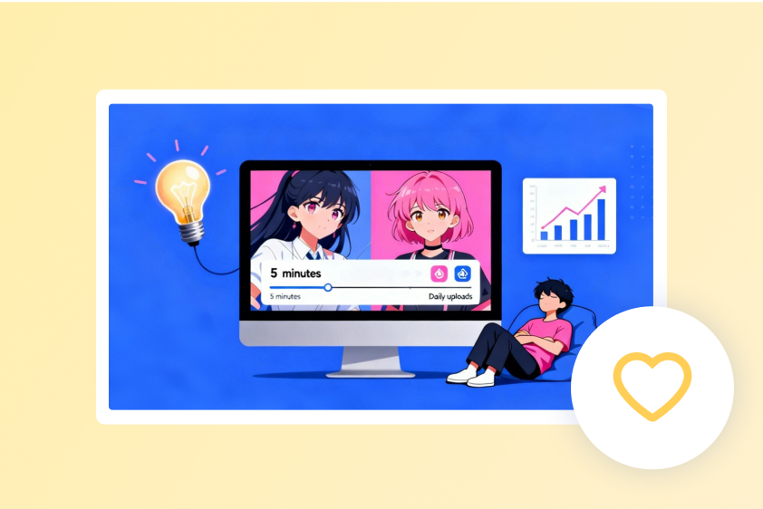  create daily anime content consistently