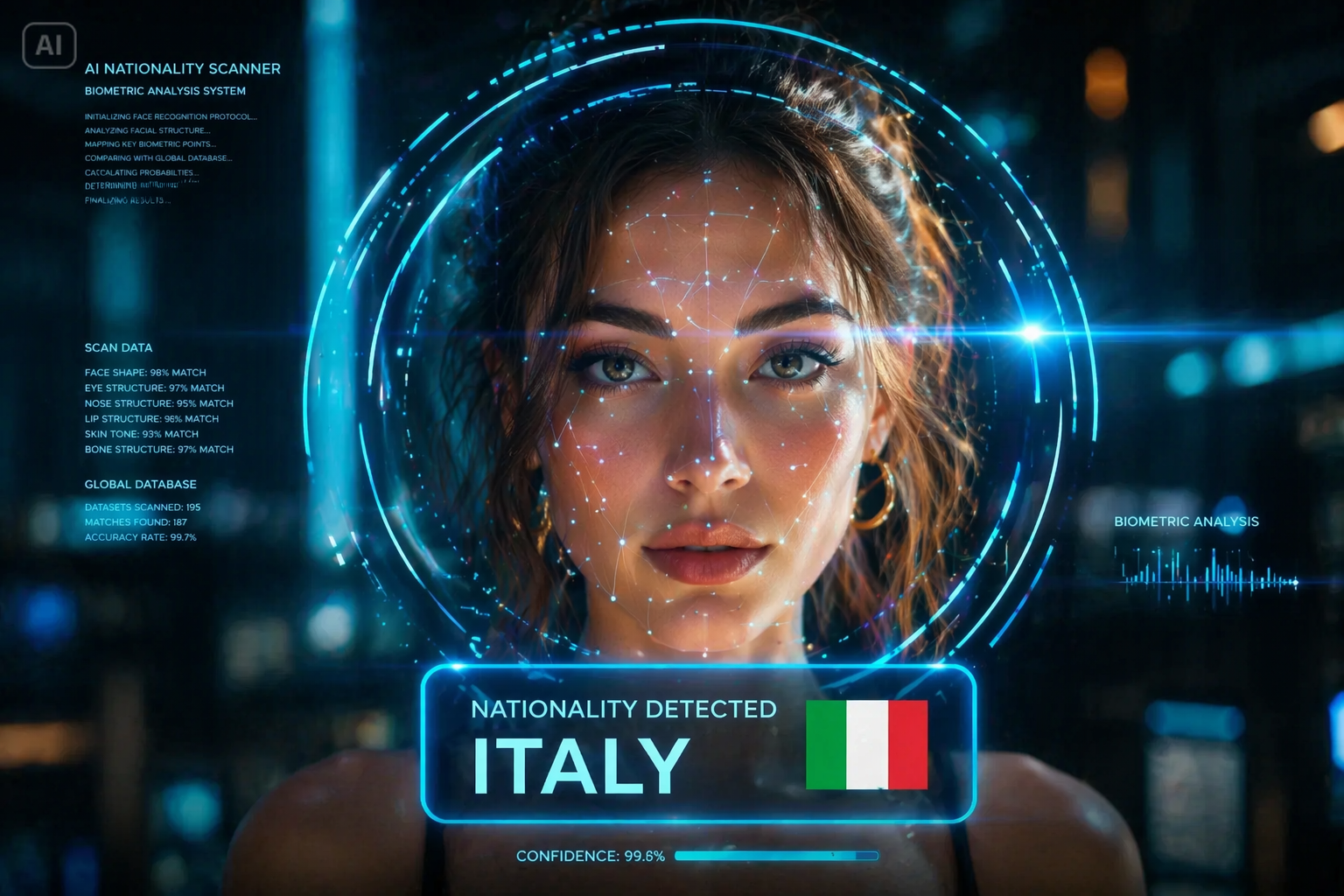 AI Face Country Filter features