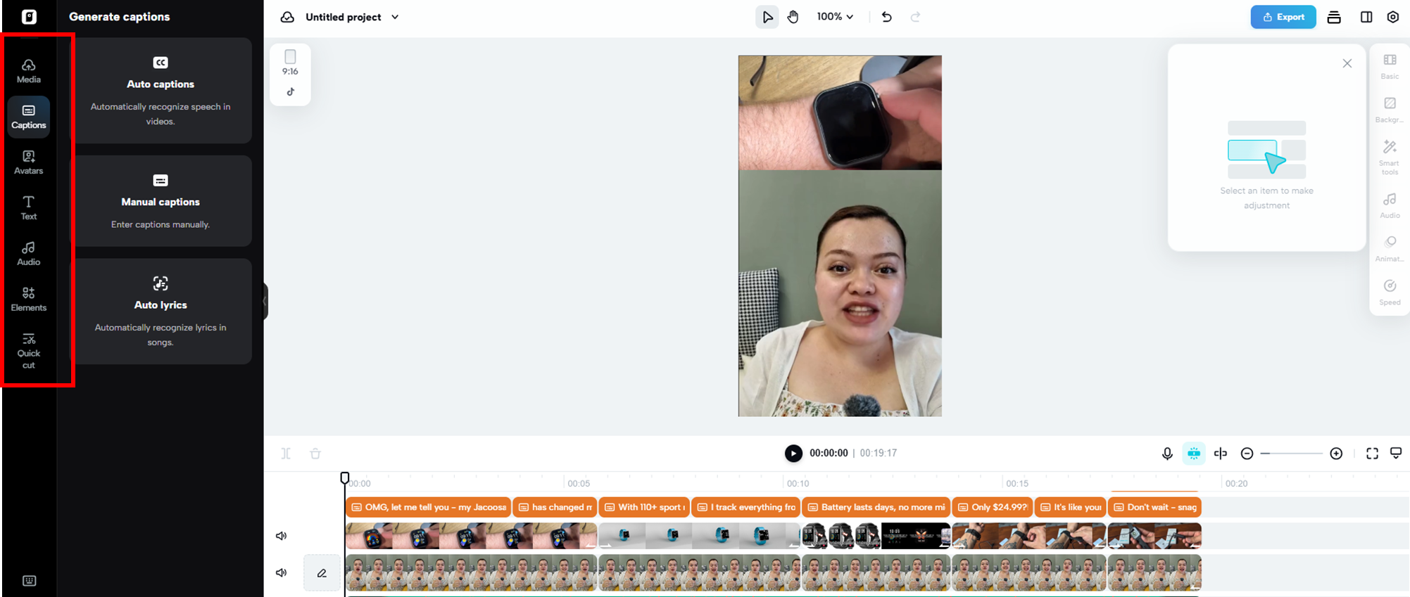 Edit and refine your video