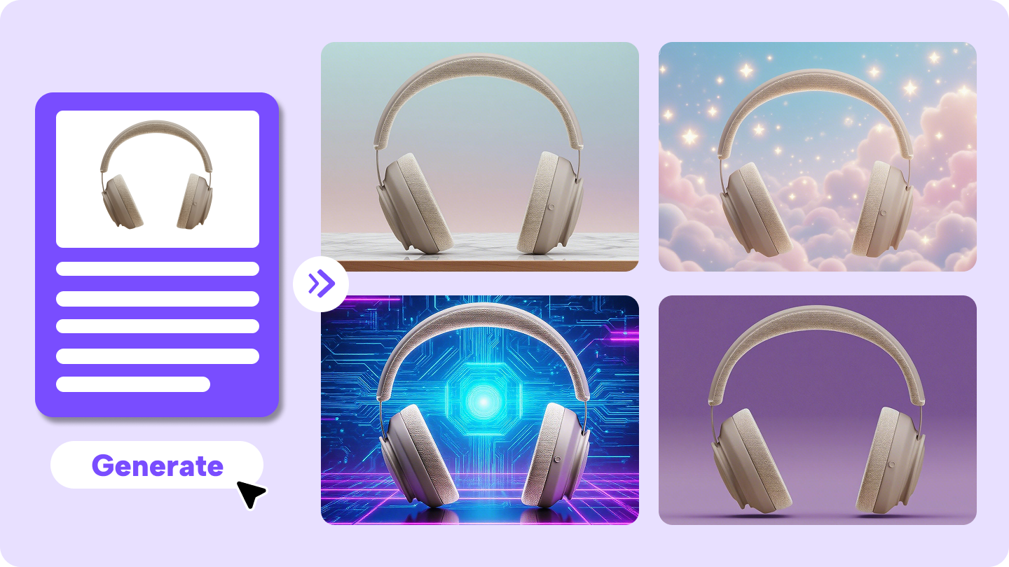 tagabuo ng AI na background ng produkto