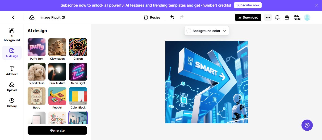 Piliin ang iyong mga istilo ng sining