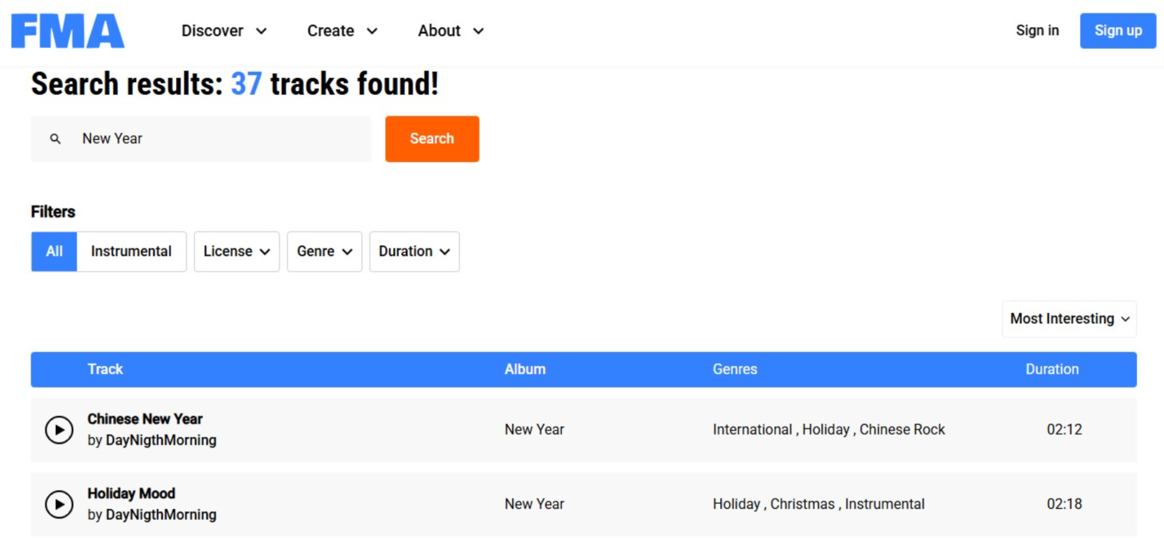 Free music archive - Happy New Year voice mp3 free download