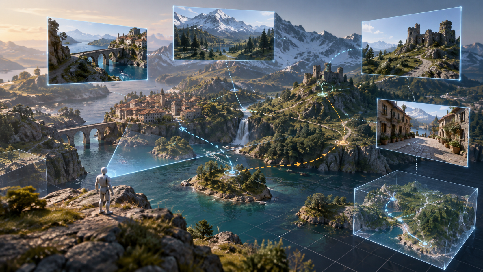 Atlas World Model descreve caminho da câmera através de detalhes espaciais