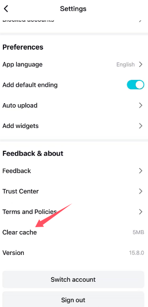 Очистити кеш у CapCut