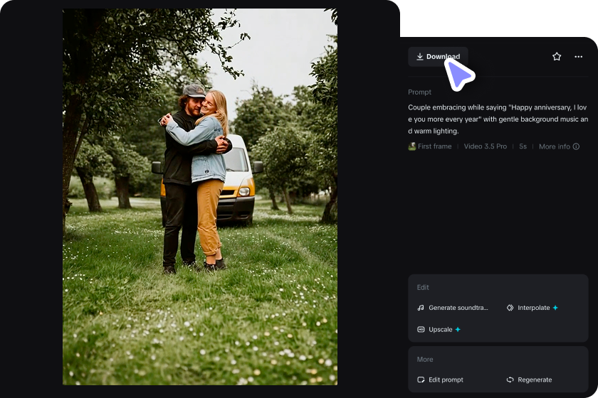 Download your anniversary video