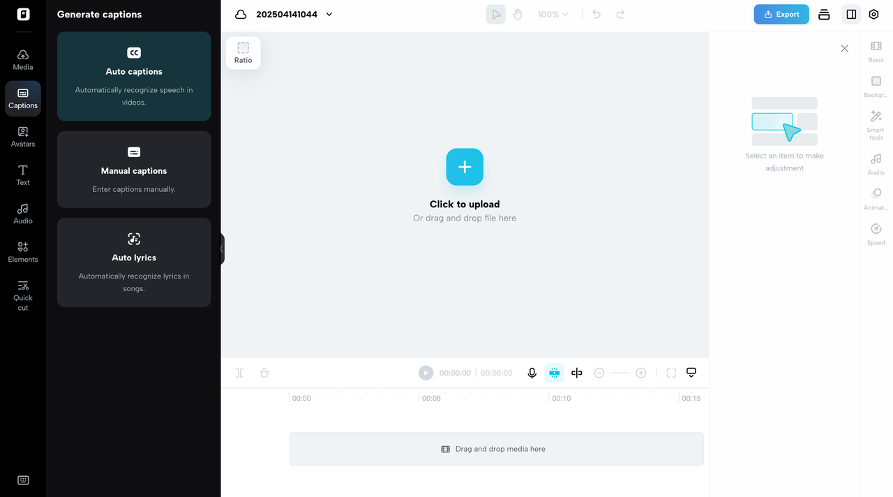 Effortless AI subtitle generation to simplify your workflow