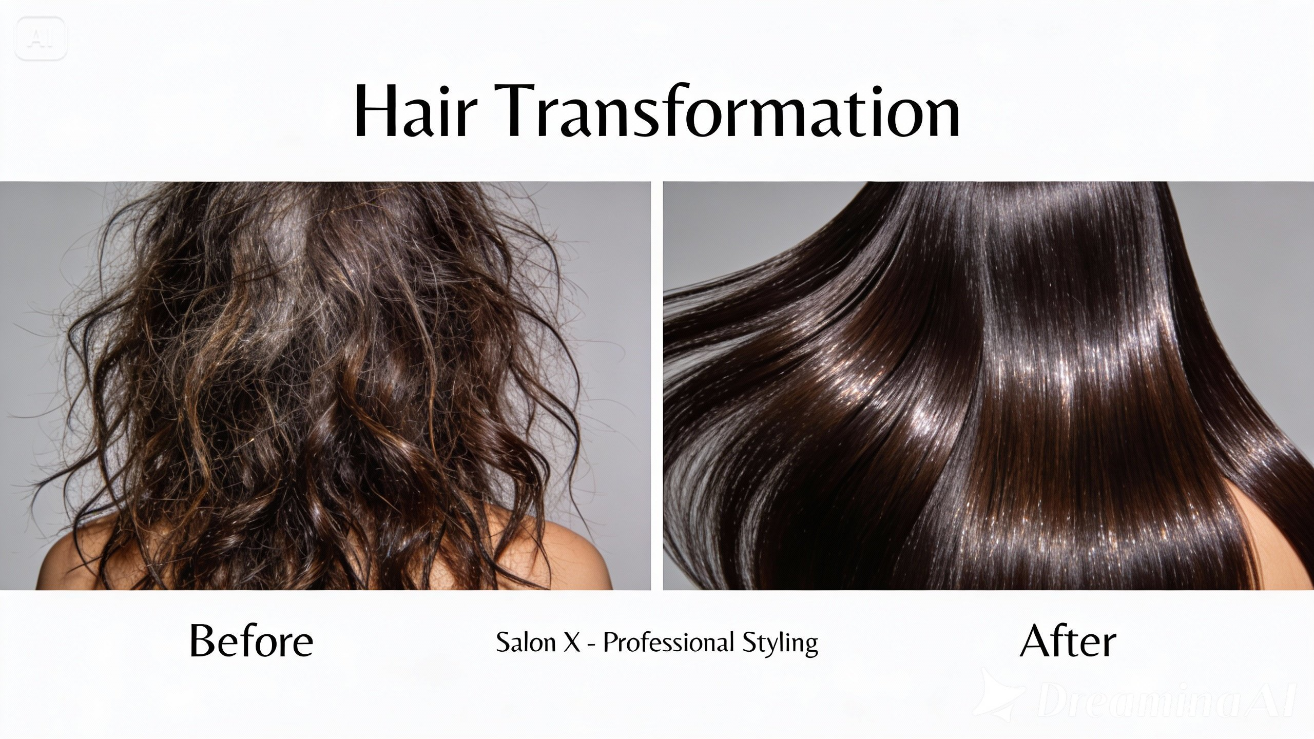 Before/ after transformation flyer design