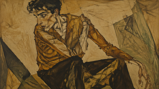 Egon Schiele Art Prompts example