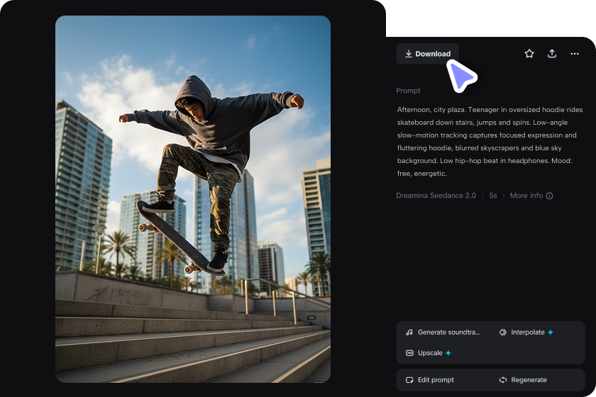 Prévisualisez votre clip de storyboard et téléchargez