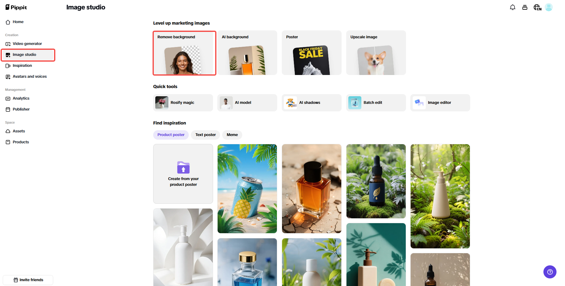 AI background removal
