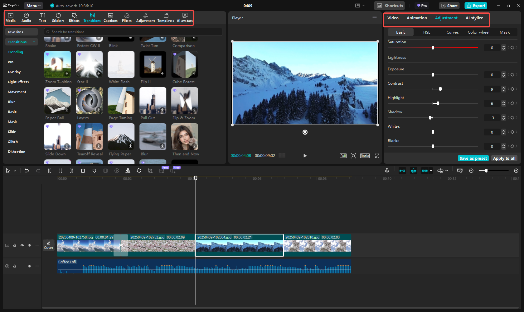 Customize your slideshow