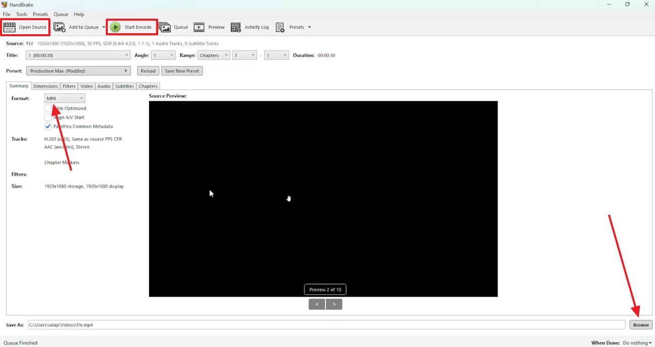 converter arquivo para mp4 handbrake