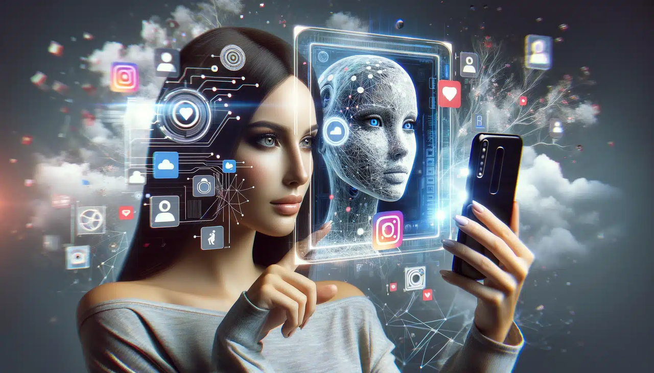 Examples of popular AI influencer