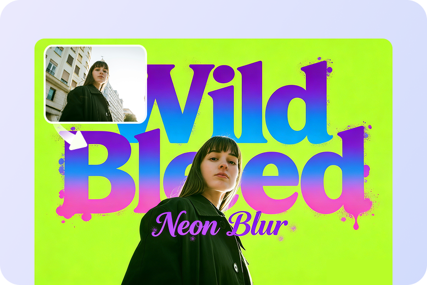 Bold brat selfie edit