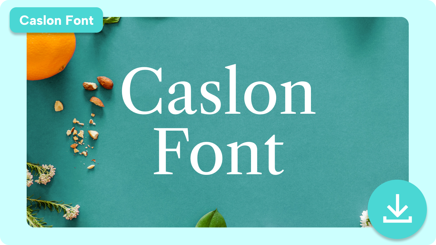 caslon font