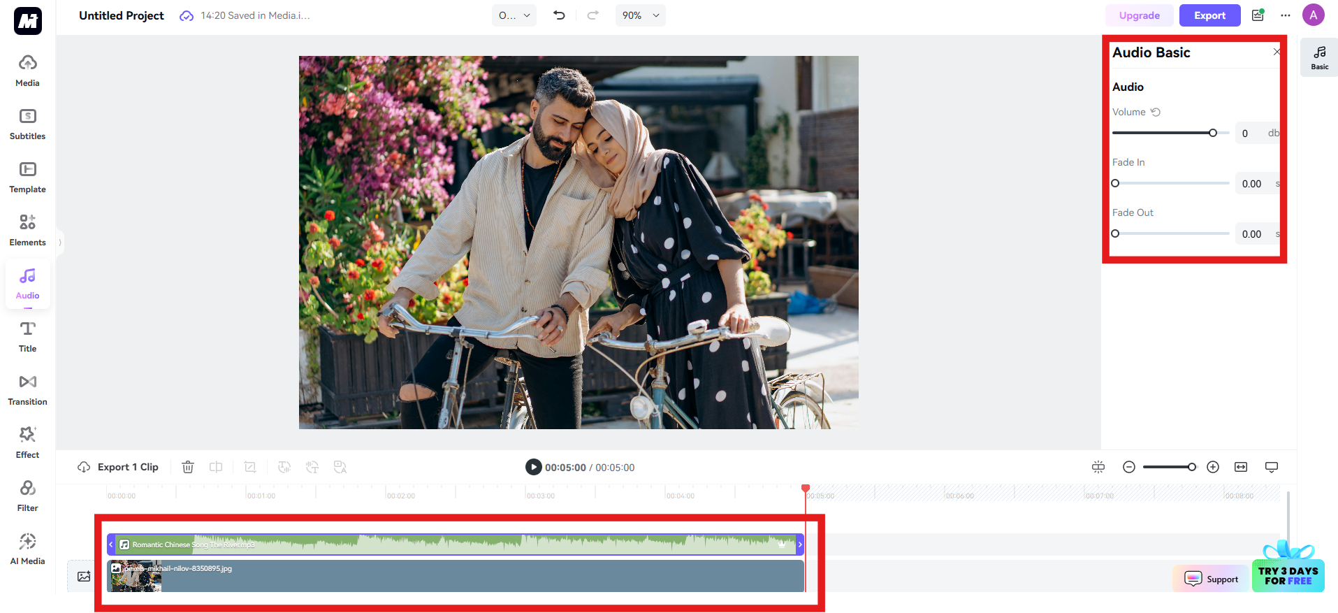 Arrange on timeline & sync audio