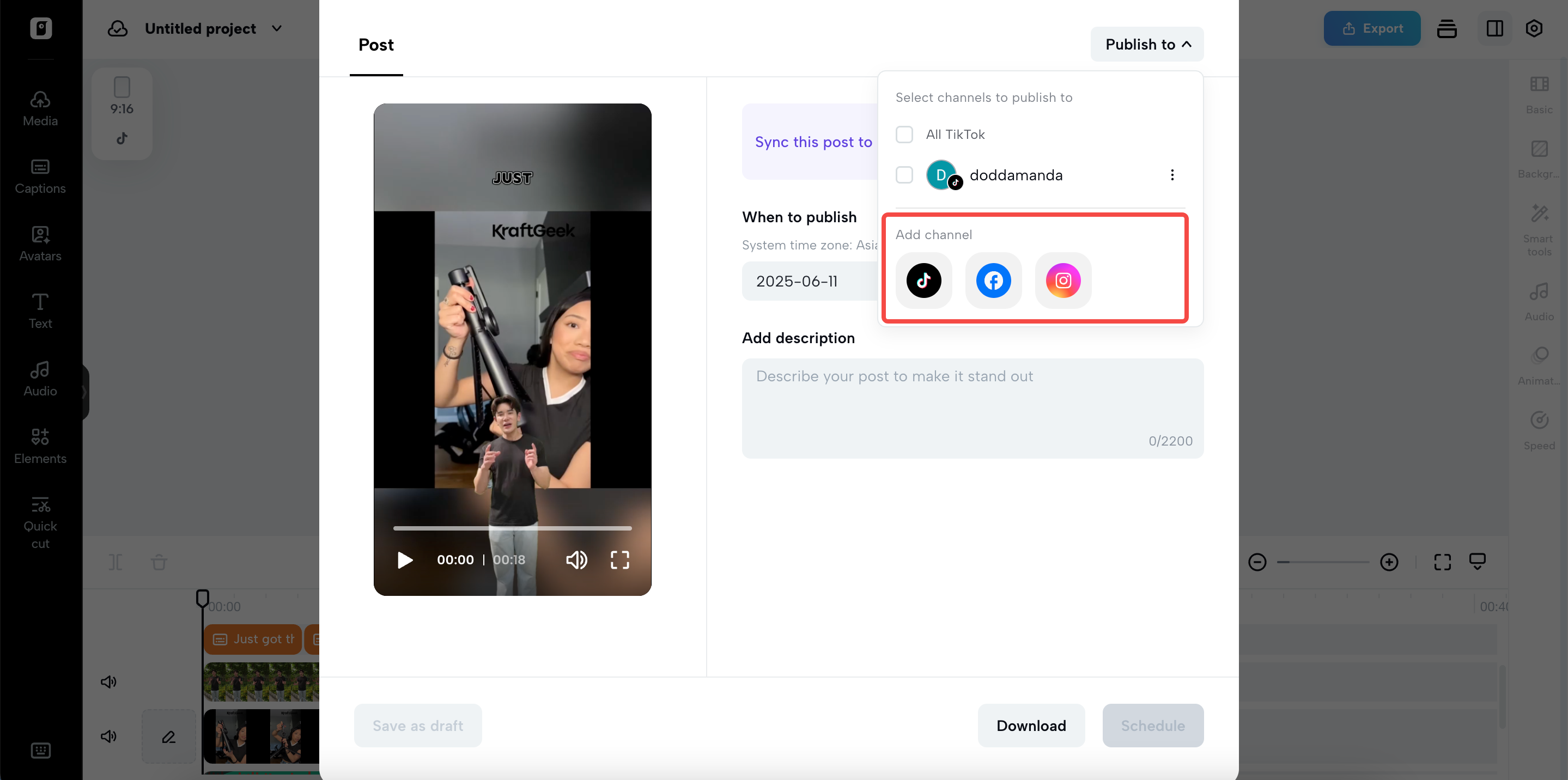 Seamless integration with social media