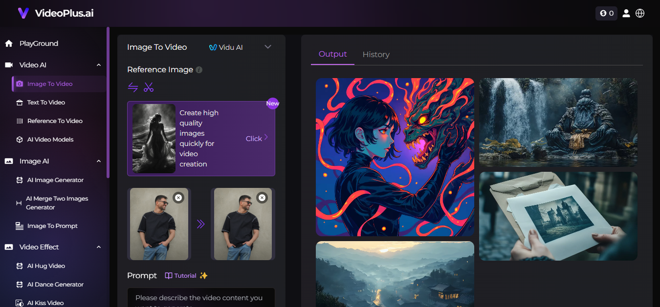 VideoPlus - เครื่องมือสร้างวิดีโอจากภาพด้วย AI ฟรี