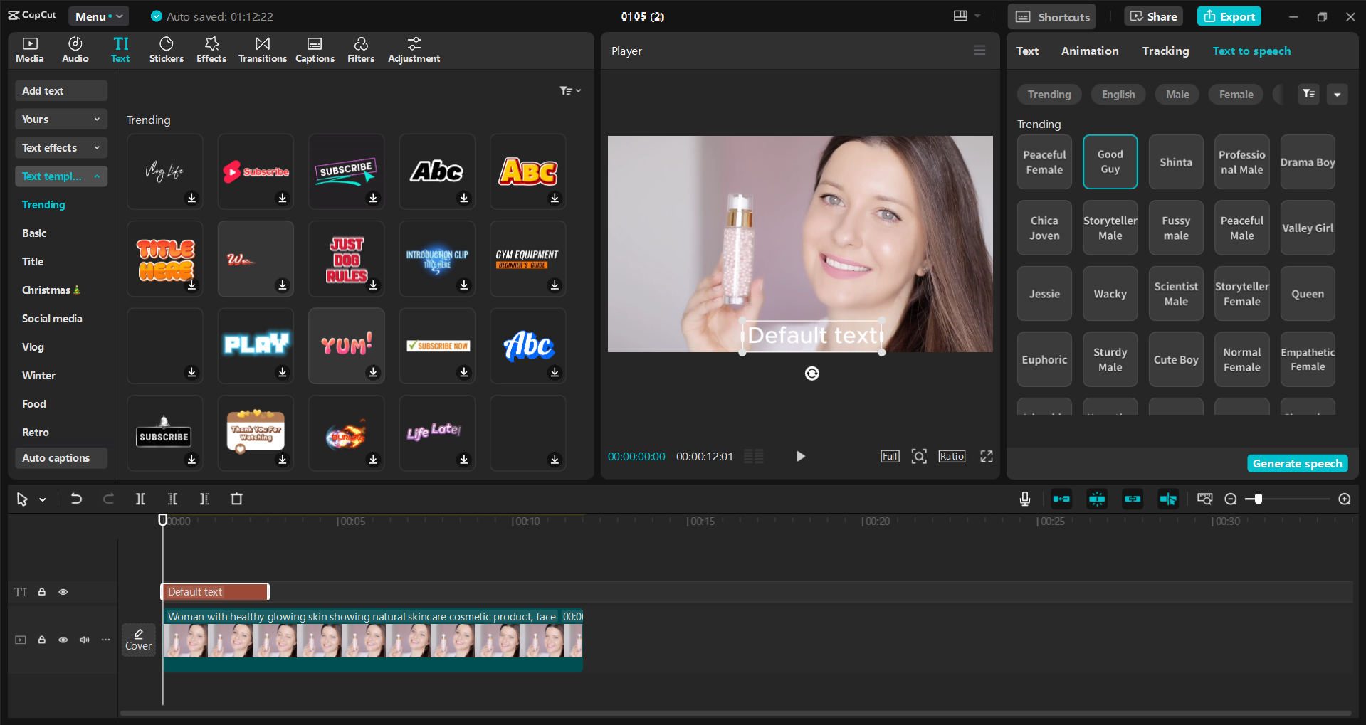 Interfața editorului video CapCut desktop - o modalitate rapidă de a îmbunătăți anunțurile video in-stream pentru YouTube