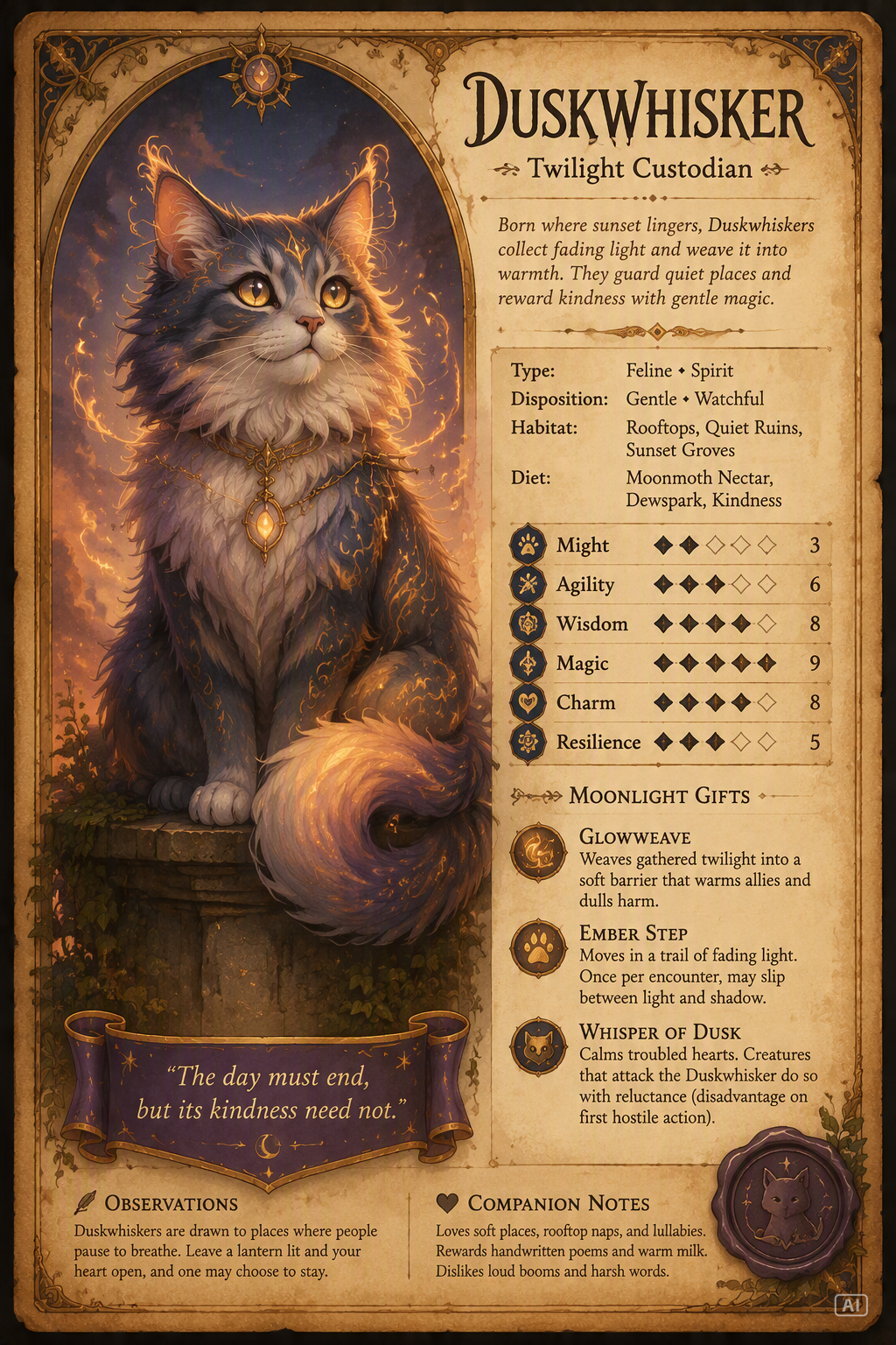 Codex pets bestiary card image generated by Pippit