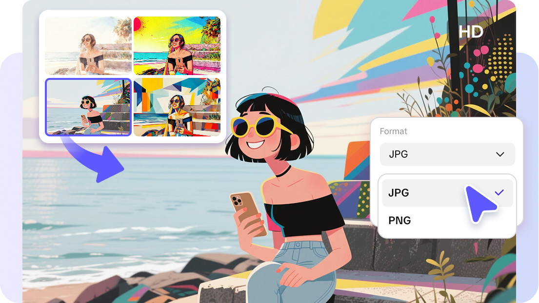 Applying painting style to image