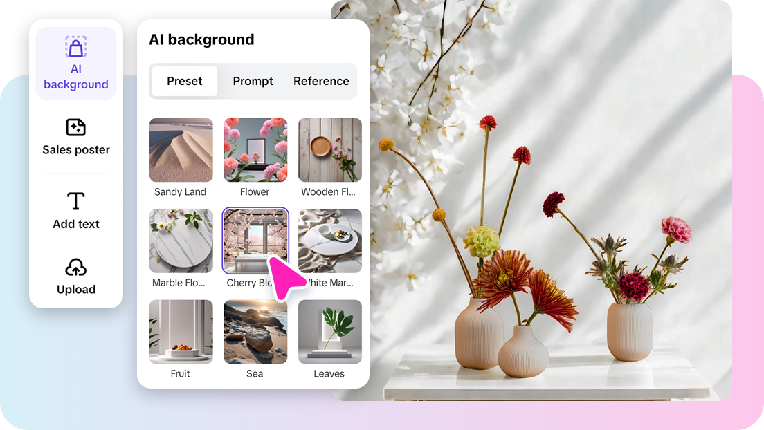 Vast collection of floral preset backgrounds