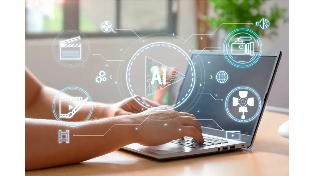 Automated visual content creation with AI tools