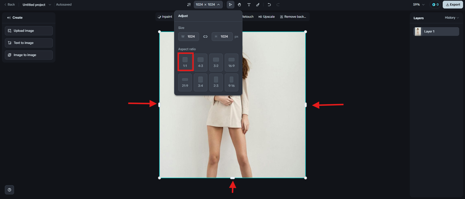 Fotoğrafınızı manuel olarak kırpın