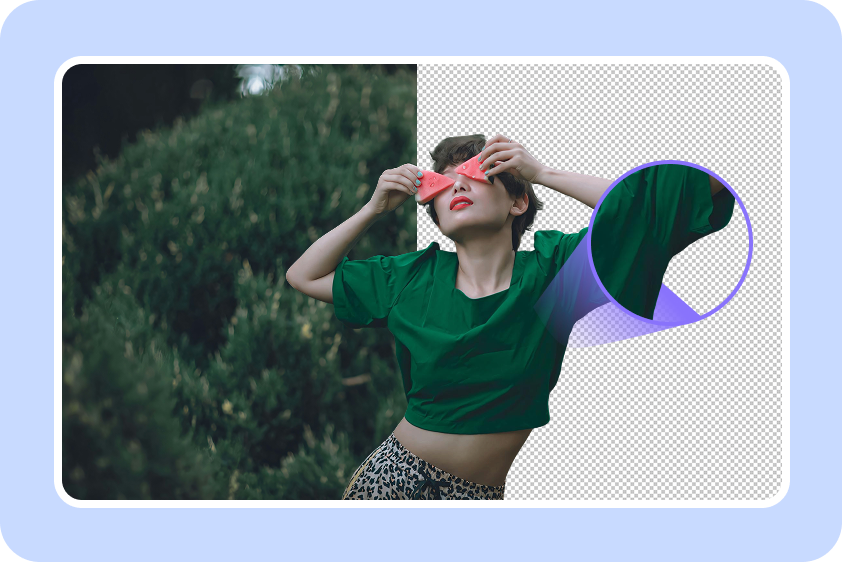 Maintain image quality during AI photo cut-out