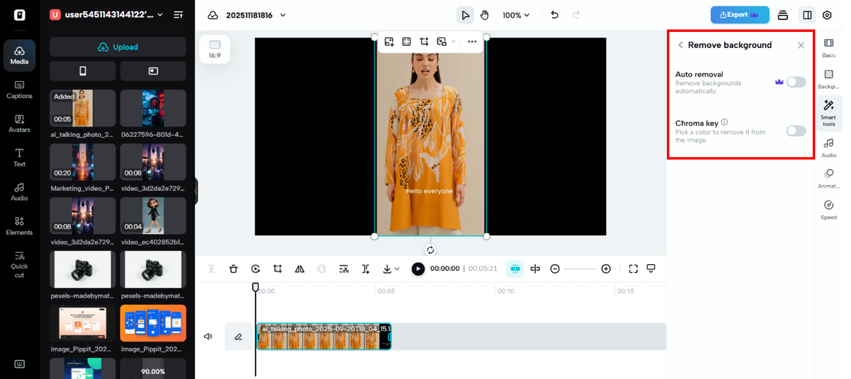 Loại bỏ nền nhanh chóng